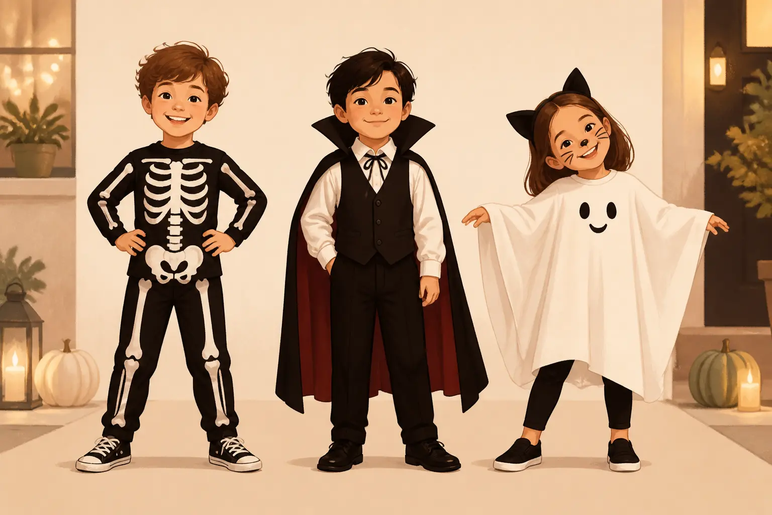 15 idées de déguisement Halloween enfant faciles à faire ce soir