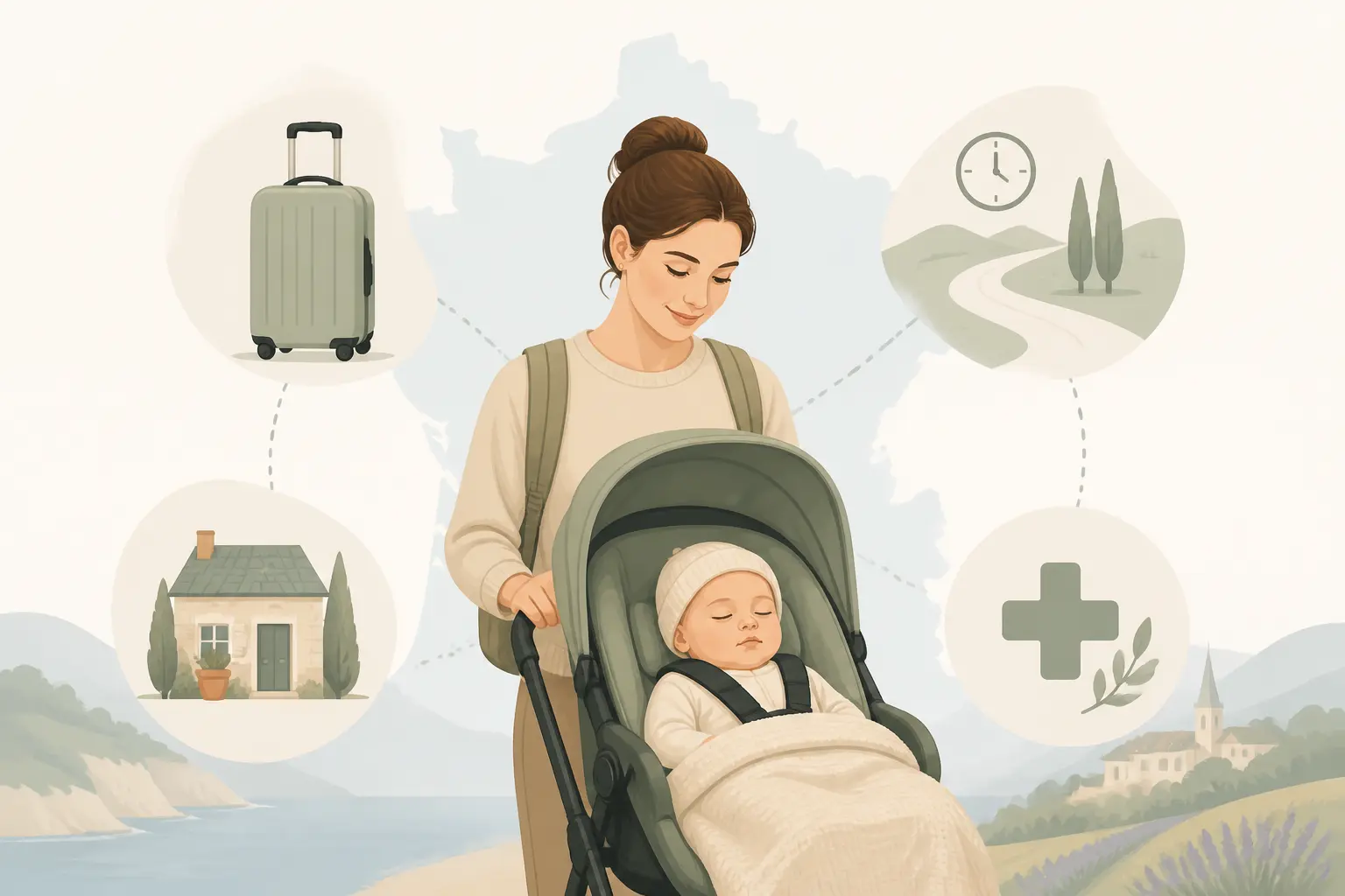 Où partir avec un bébé de 3 mois en France ? Les critères qui comptent vraiment