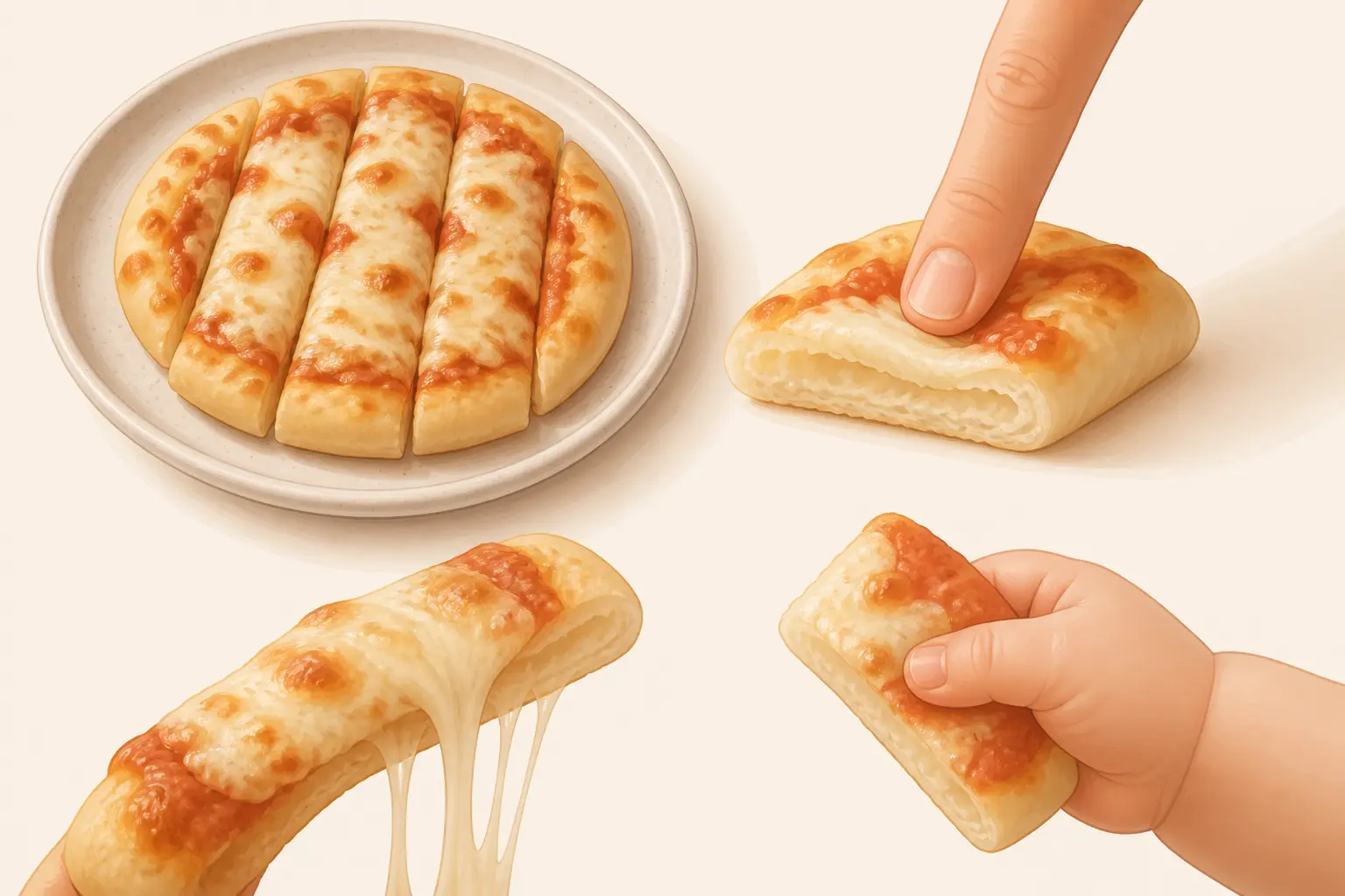 Quand bébé peut-il manger de la pizza ?