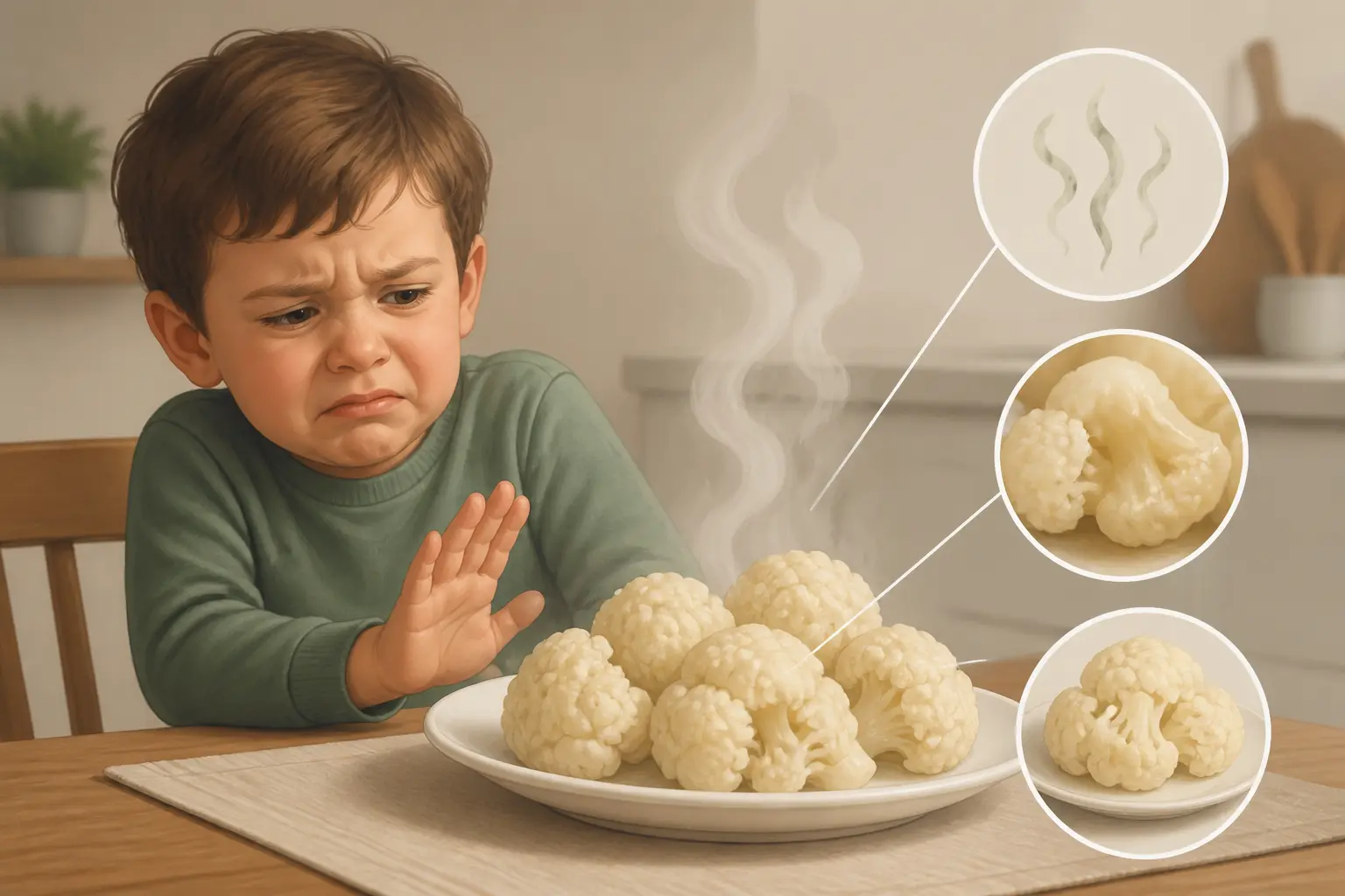 Pourquoi le chou-fleur ne passe pas toujours bien chez les enfants