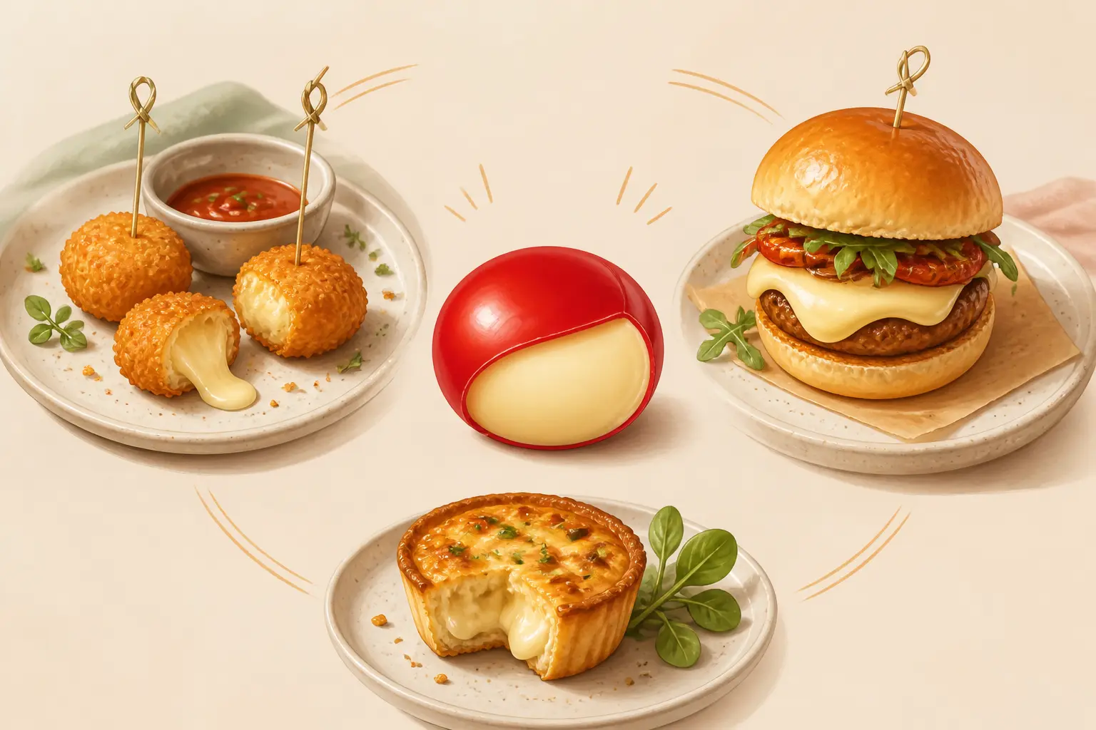 8 idées faciles au four ou à la poêle pour varier autour du Babybel