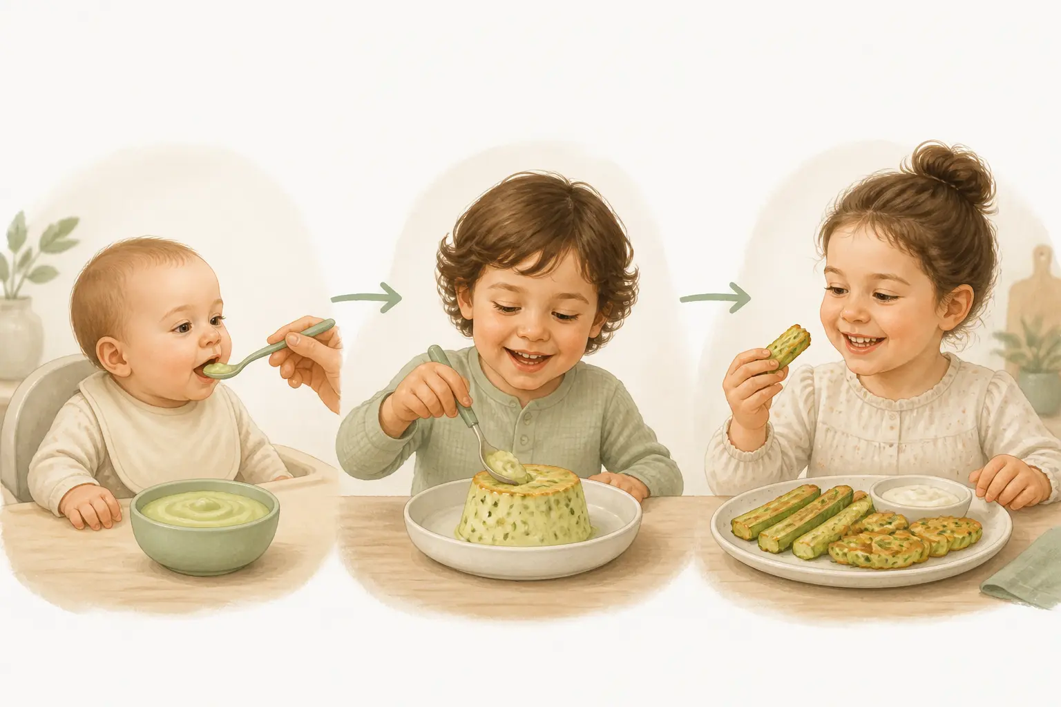 Selon l’âge : bébé dès 12 mois, maternelle, puis repas de famille