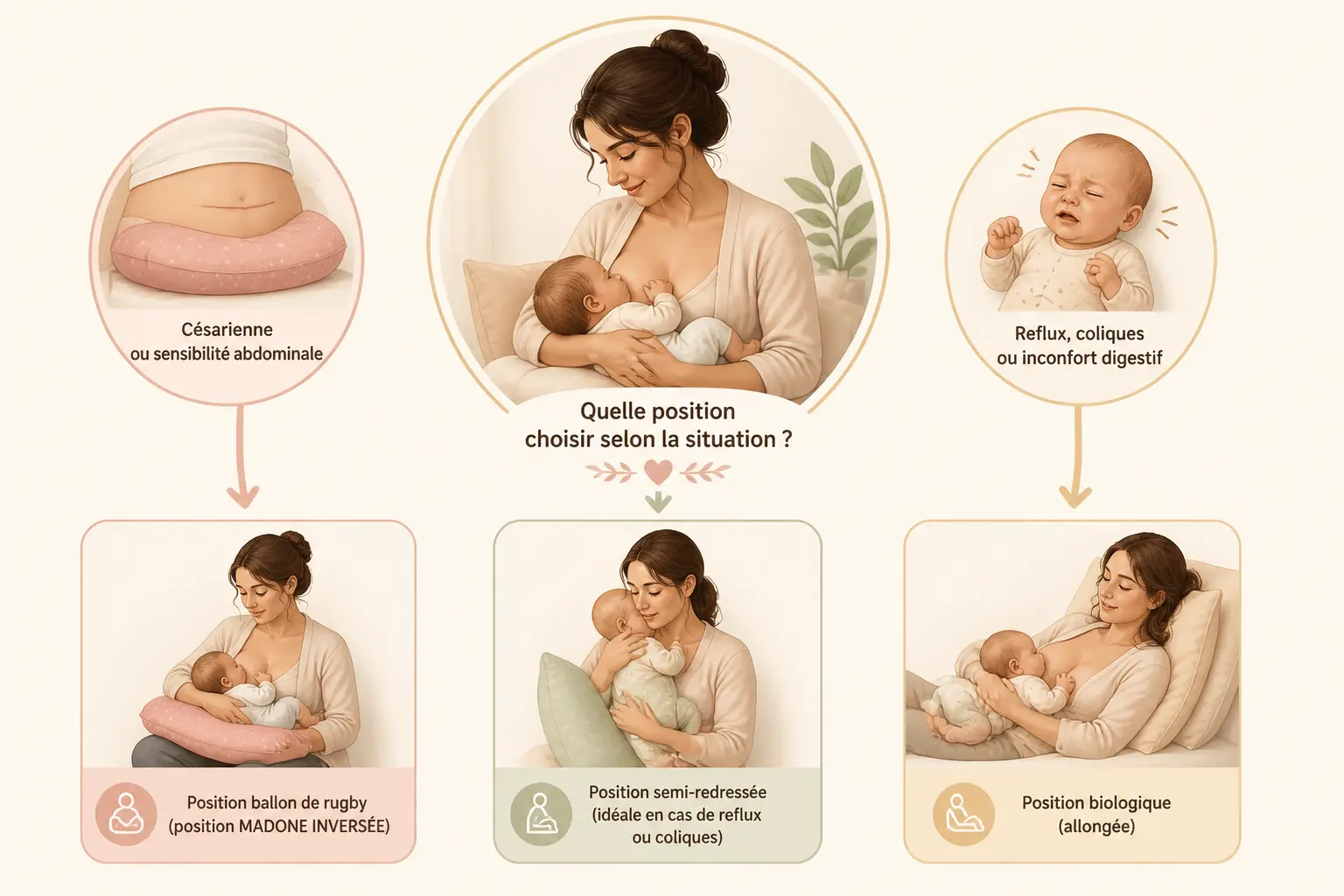 Comment choisir la meilleure position d’allaitement selon votre situation ?