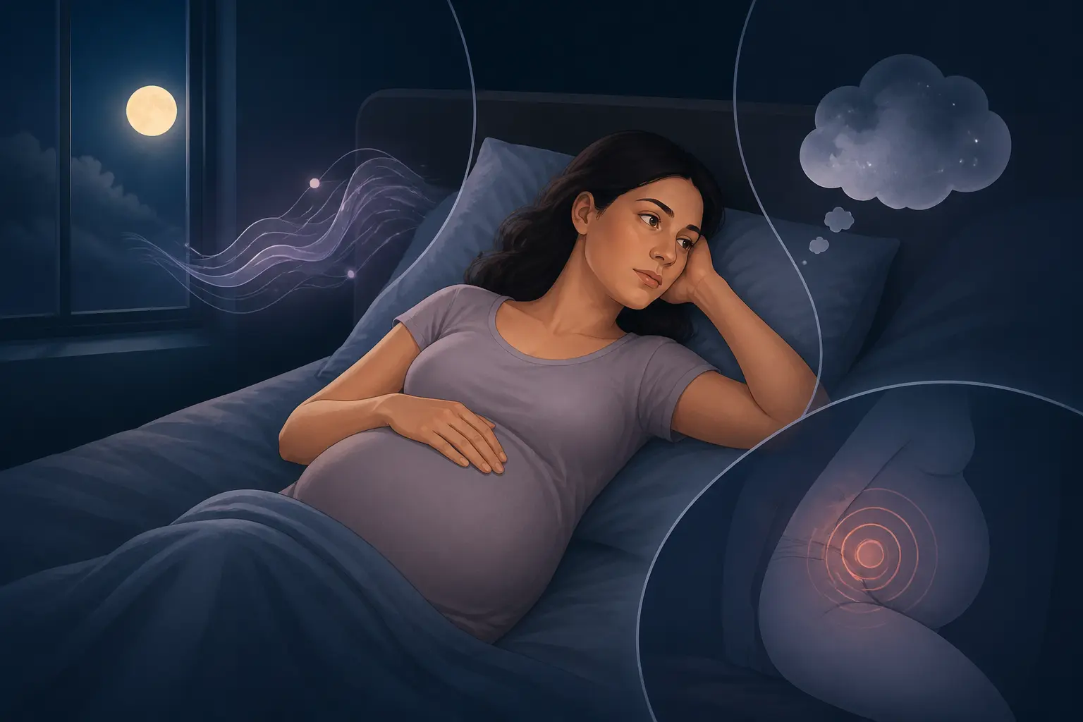 Pourquoi le sommeil se dérègle quand on est enceinte