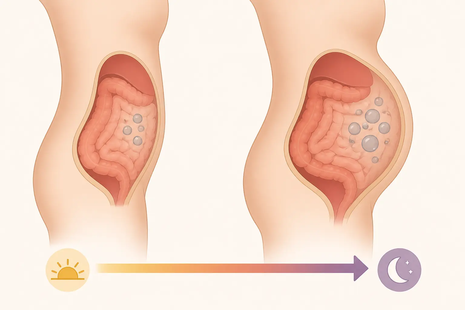 Pourquoi un ventre gonflé comme une femme enceinte apparaît-il ?