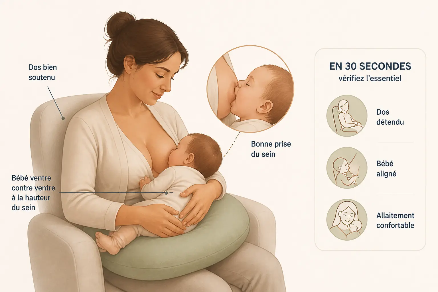 Les bases d’une bonne installation maman-bébé