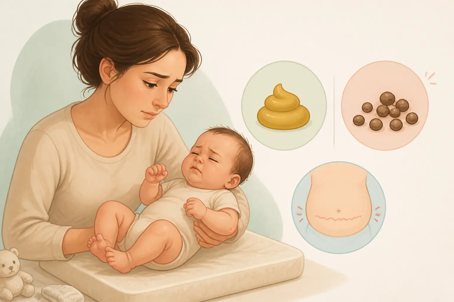 Comment reconnaître une vraie constipation chez le bébé ?