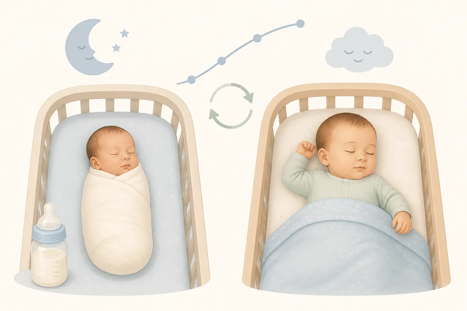 Bébé dort beaucoup : est-ce normal selon son âge ?