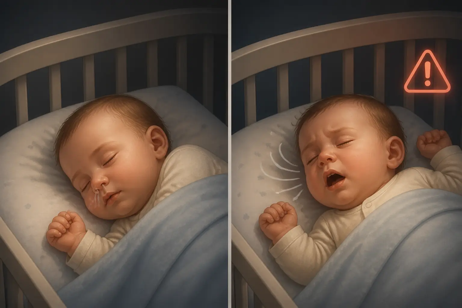 Bébé qui ronfle : est-ce fréquent, et à partir de quand faut-il se poser des questions ?