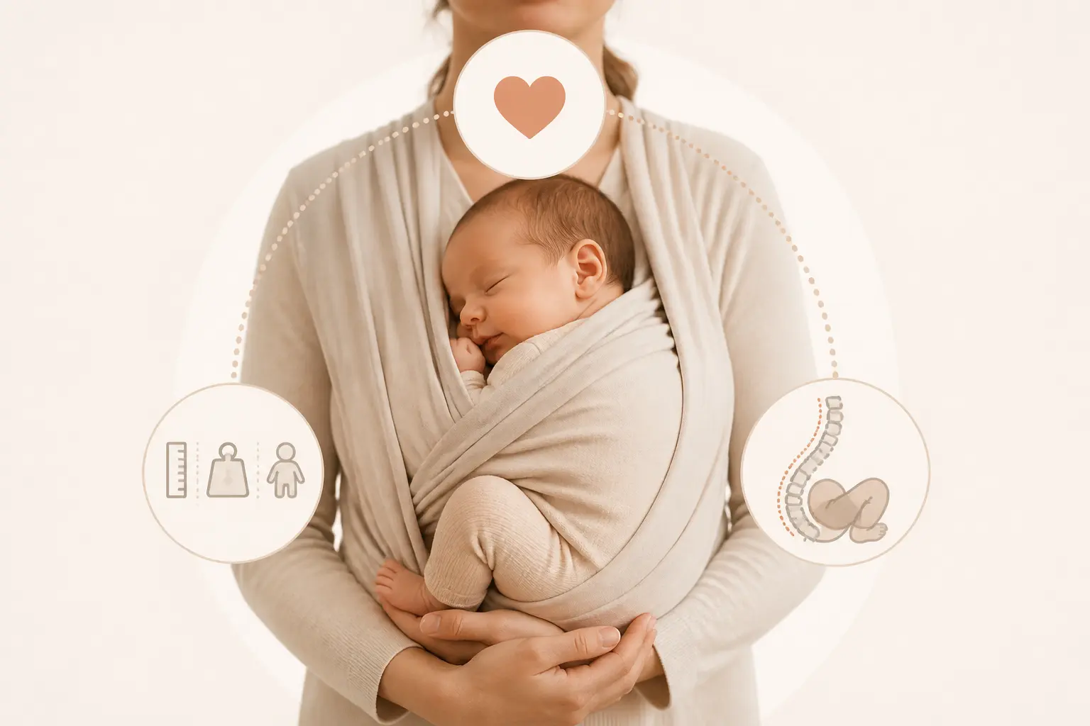 Portage bébé dès la naissance : possible, oui, mais pas sans repères