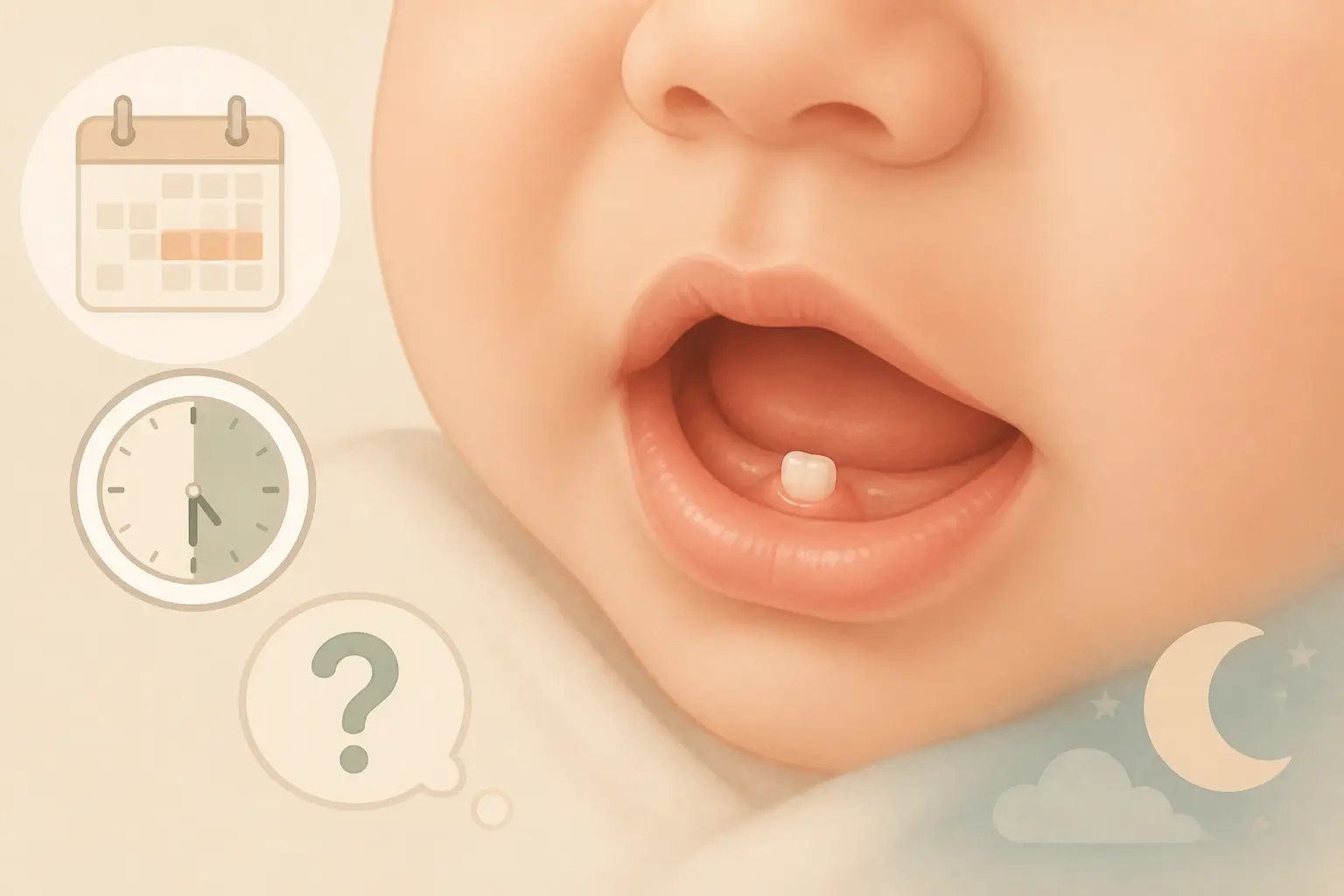 Première dent : à quel âge apparaît-elle chez bébé ?