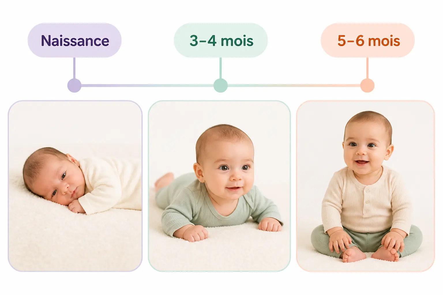 Quand bébé tient sa tête : la réponse courte par âge