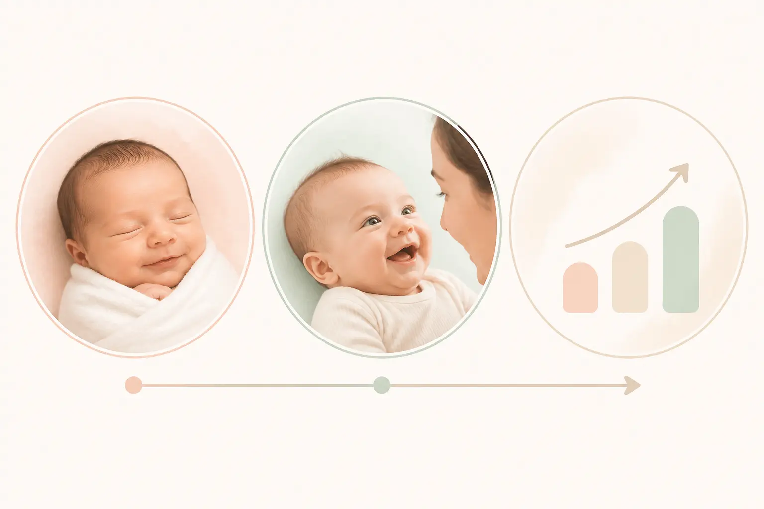 À quel âge apparaît le sourire du bébé ?