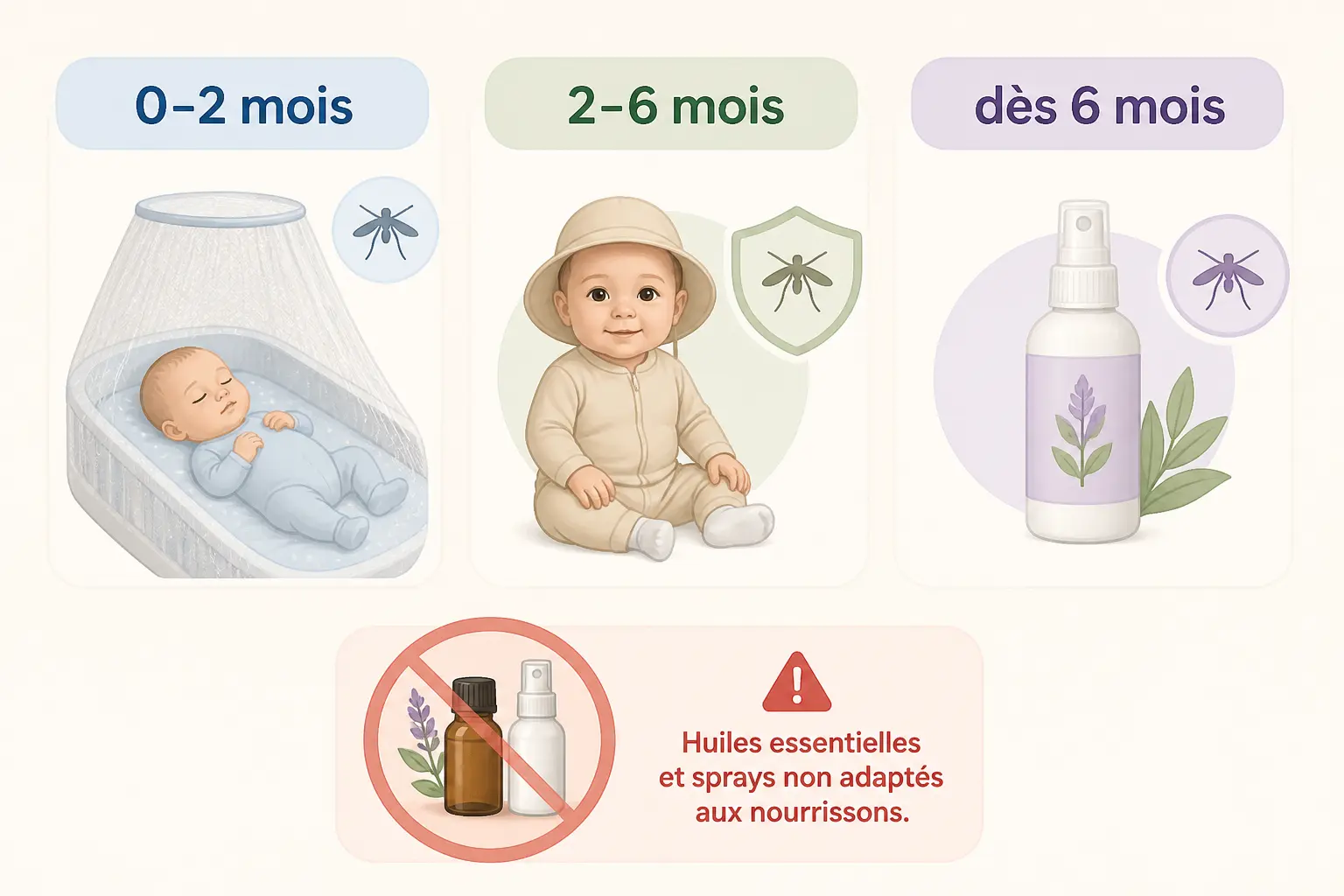 Quel anti-moustique choisir selon l’âge de votre enfant ?