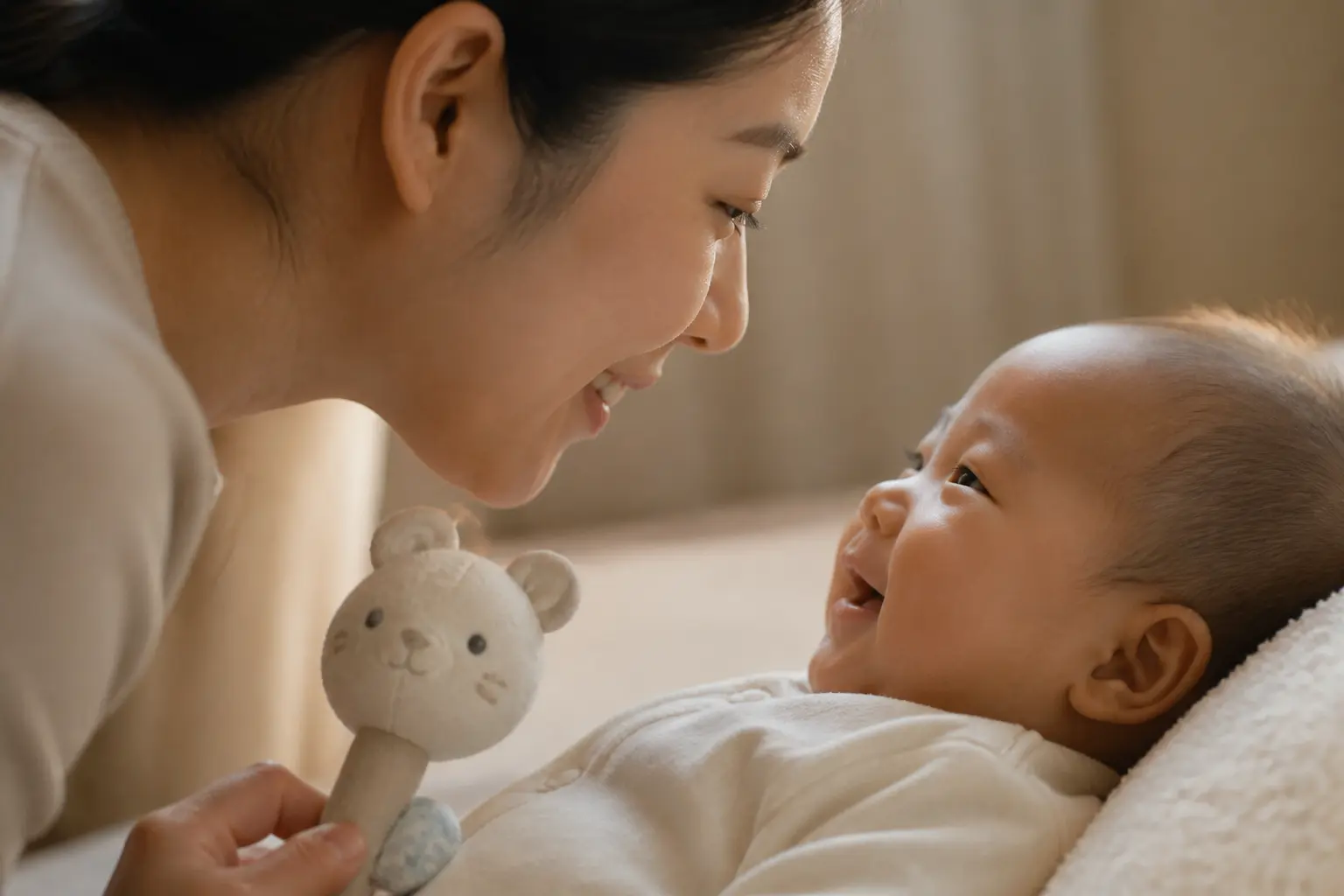 Comment encourager les premiers sourires au quotidien ?