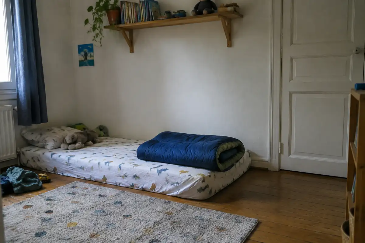 Lit bébé au sol : ce que les règles de couchage imposent, quel que soit le meuble