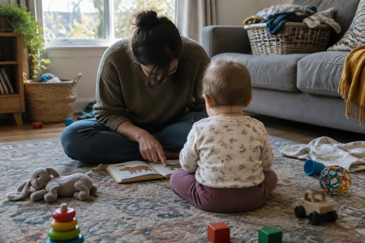 Premiers mots de bébé : les gestes du quotidien qui les font venir, et quand consulter